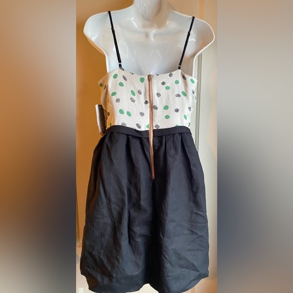 SOLD Hype Spaghetti Strap lingerie inspired Dress black green white NWT Size 8 - Picture 3 of 9